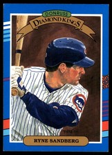 Ryne Sandberg 1991 Donruss #14 Chicago Cubs FREE SHIPPING AutographDen