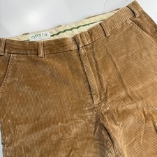 Orvis Mens Corduroy 36x31.5 Pants Sporting Traditions Tan Brown Classic Trousers