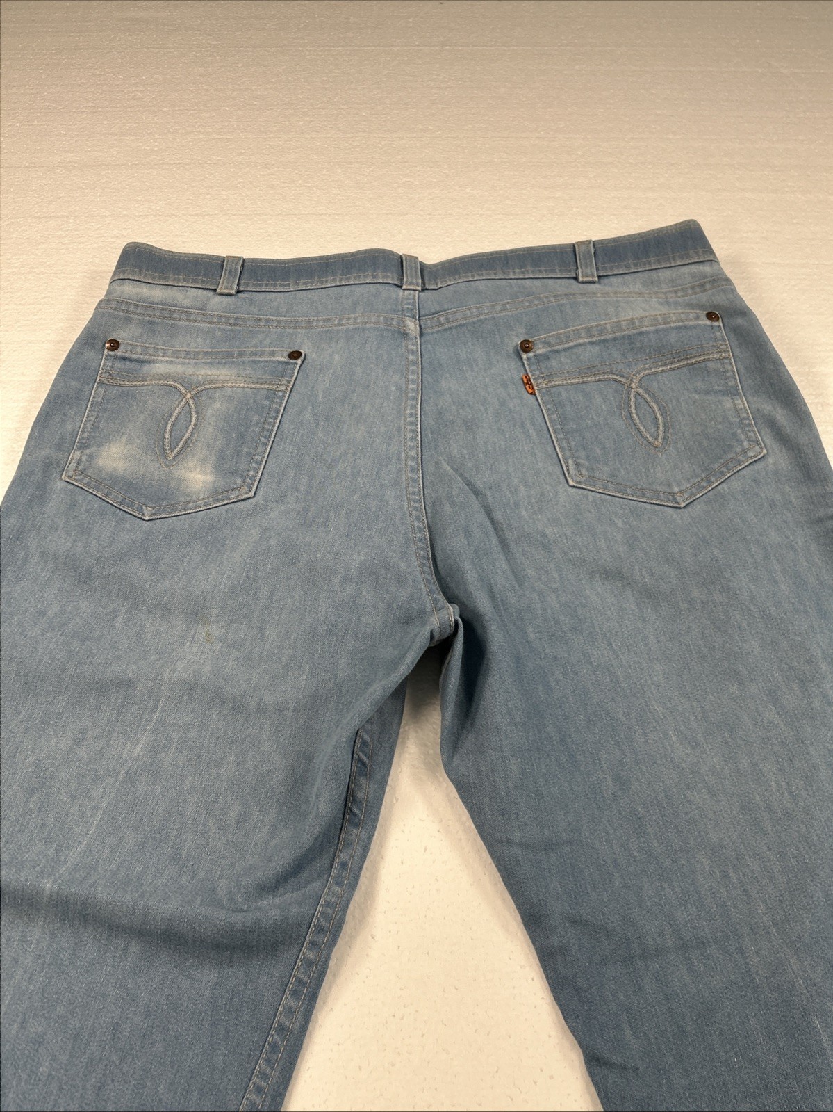 Levi's With A Skosh More Jeans Men 36 x 32 Denim Relaxed Fit Orange Tab Vintage thumbnail 7