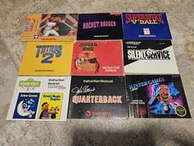 57x Nintendo NES Manual Lot. Authentic Mario Yoshi Star Trek Double Dragon Etc