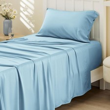 Cooling Sheets Twin XL,Rayon Derived from Bamboo,Breathable Soft Sheet Sets