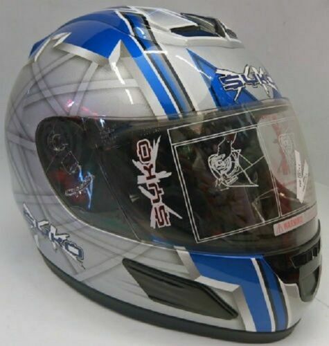 Blue Tinted Iridium Visor SYKO Patriot NGFP Australian Flag Motorbike Helmet  | eBay Australia