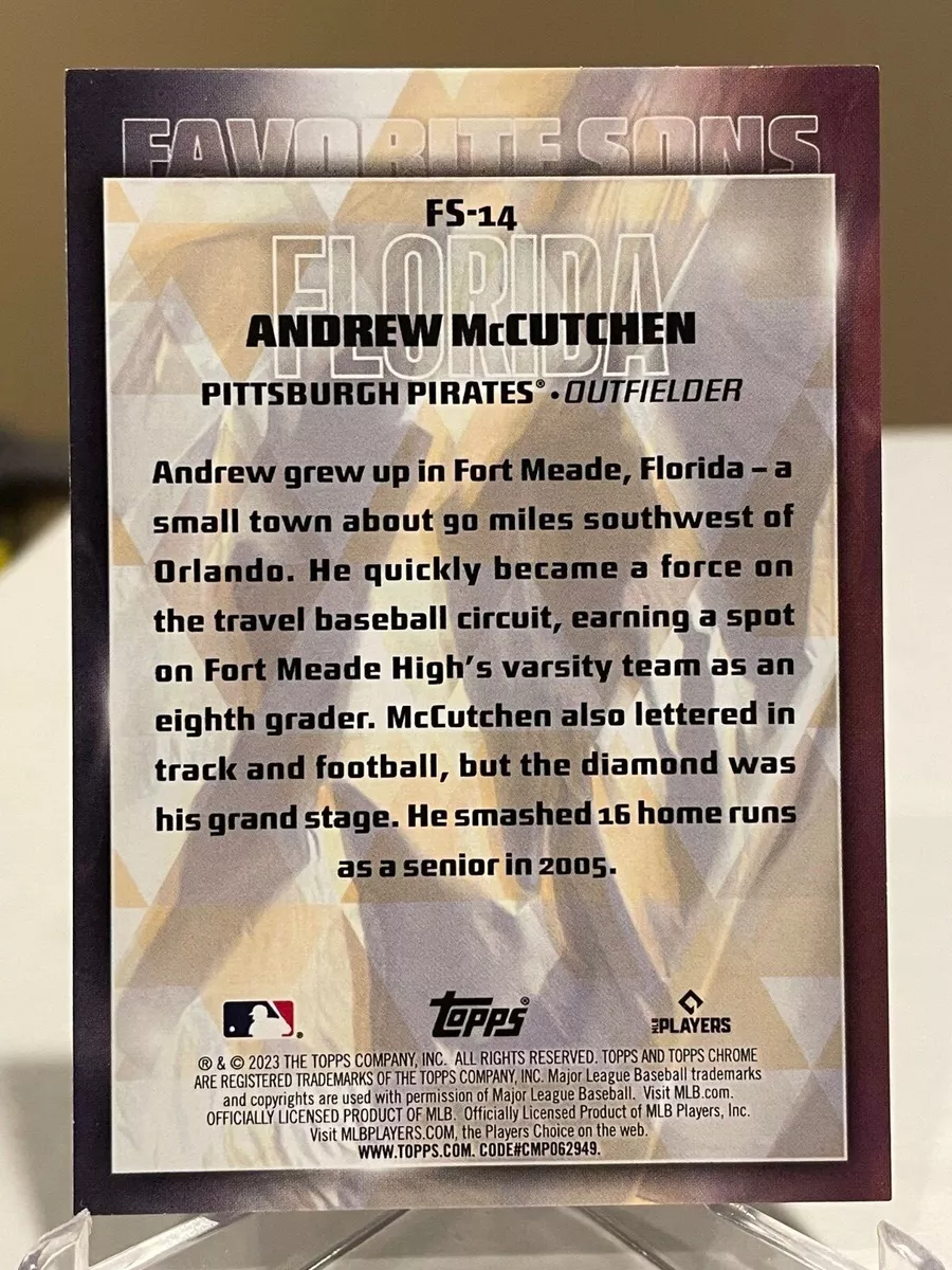 2023 Topps Series 2 Andrew McCutchen Favorite Son Insert Pirates READ