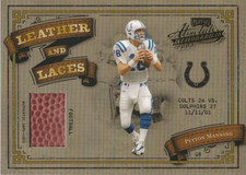 2003 Absolute Memorabilia Leather and Laces #LL32 Peyton Manning/250