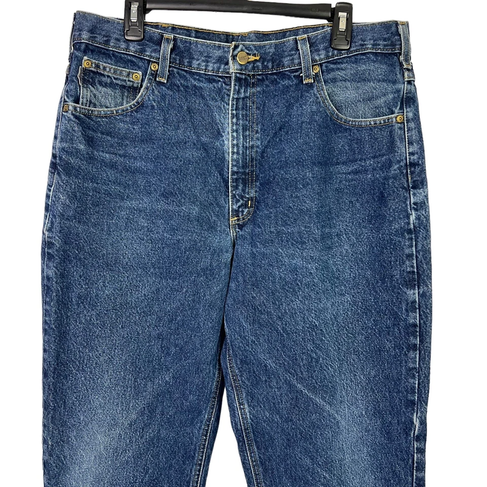 Carhartt Men’s Workwear Blue Jeans Sz W38/L32 Actual Measurements W37/L31.5 Med - Image 2 of 4