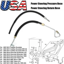 Silverado 1500 Steering Pressure & Return Hose Line Kit For Chevrolet GMC 07-12