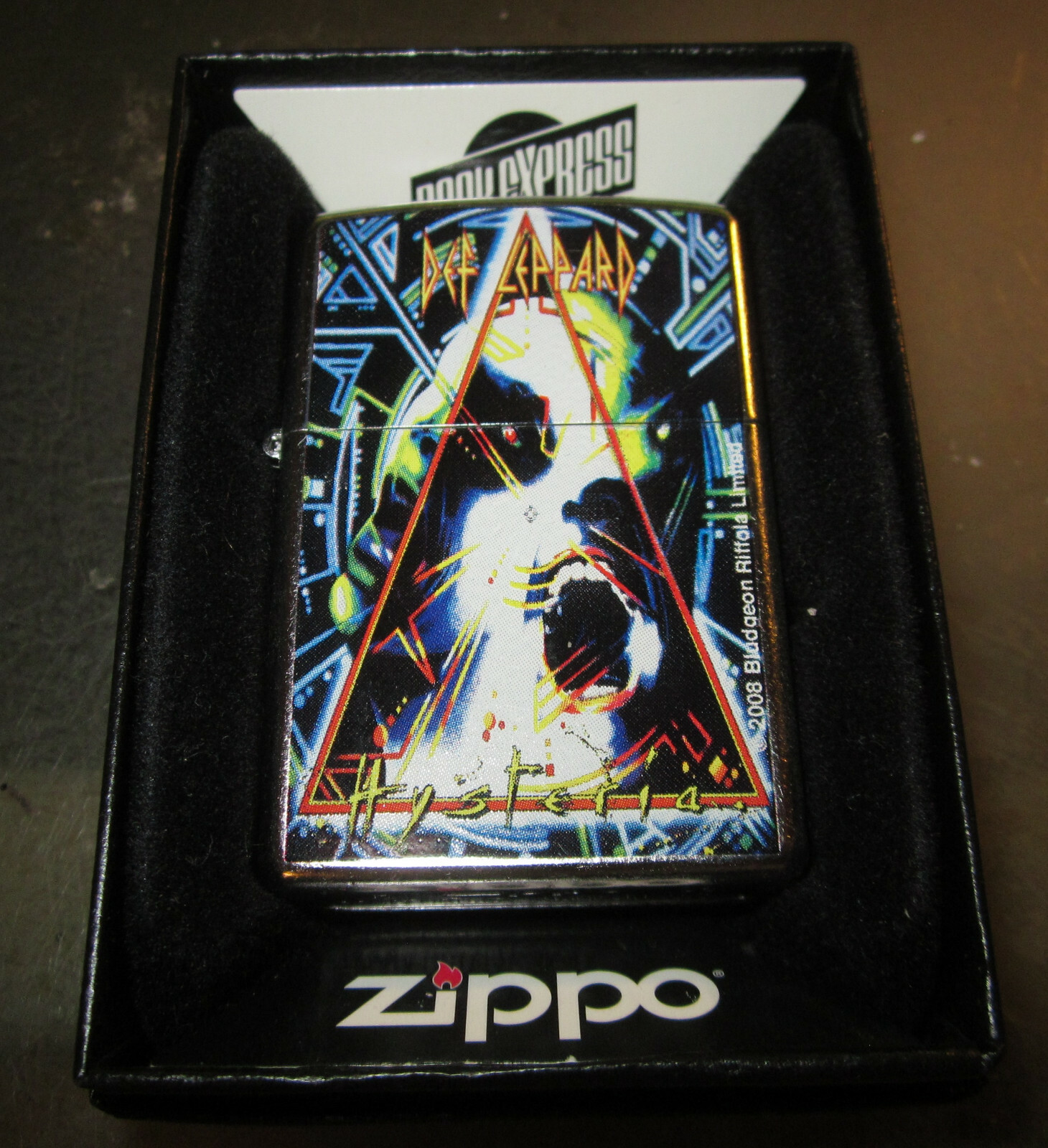 Vintage 2008 NEW SUPER RARE DEF LEPPARD HYSTERIA ZIPPO LIGHTER NEW IN BOX (#3)