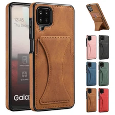 For Samsung Galaxy A12 A30 A42 A51 A72 Leather Back Card Slot Phone Case Cover