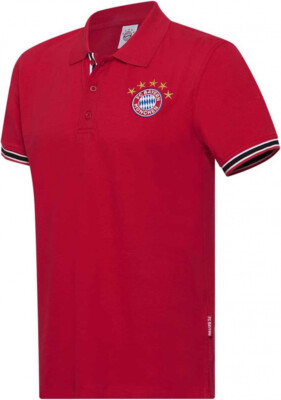 FC Bayern München Poloshirt - 5 Sterne - rot | Polo Shirt Größe S | FCB