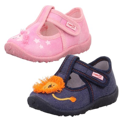 Superfit Baby Kinder Hausschuh SPOTTY 1-009256- breiter Einstieg Klett Gr.19-26