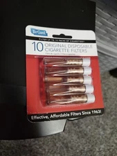 TarGard Disposable Cigarette Filters: 10 Amber Colored Cigarette Filters