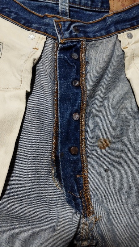 リーバイス 501 W31 L28 Levis 501 Vintage W31 L28 Levi's Faded Blue Straight Leg