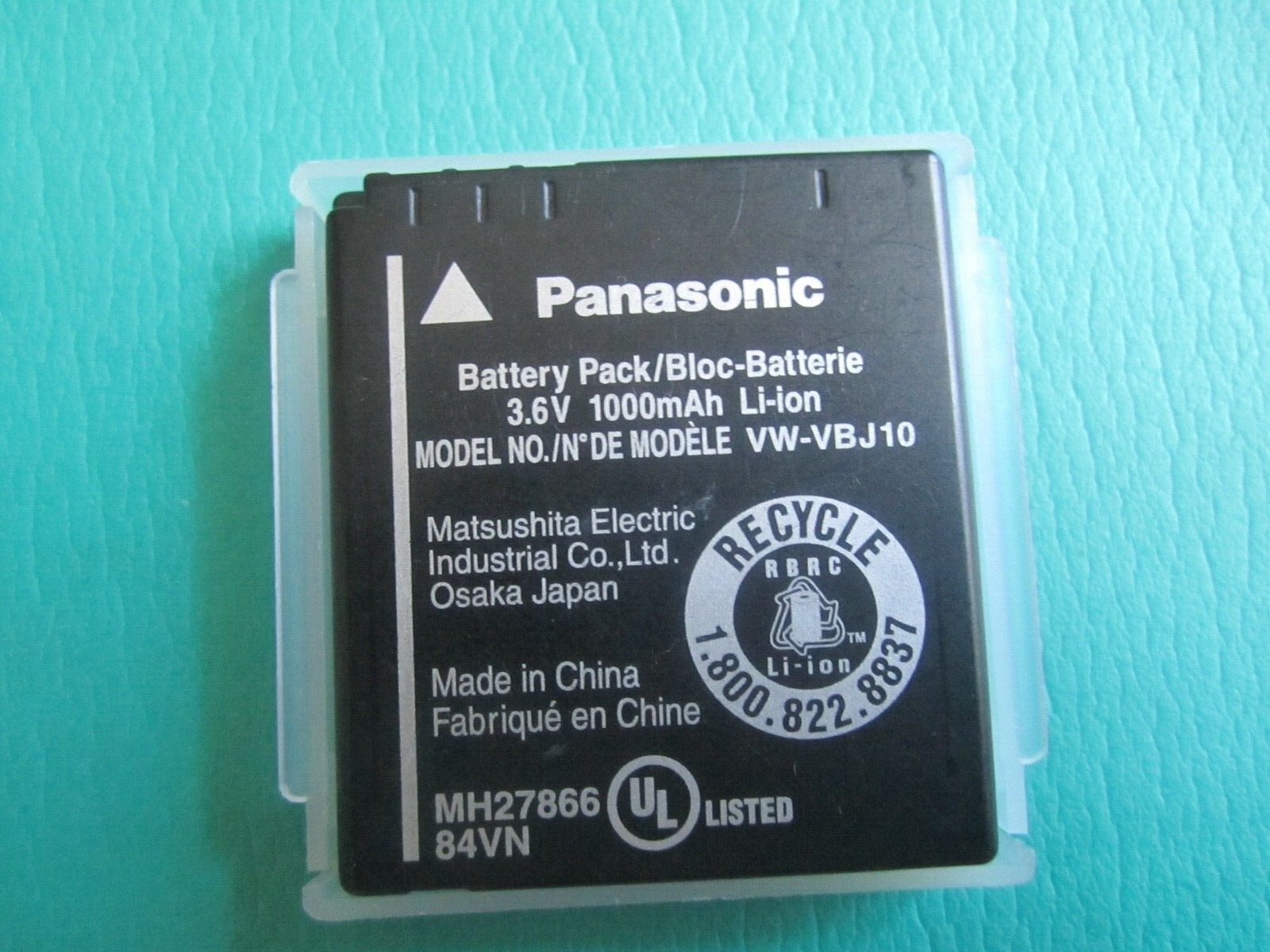 Genuine Panasonic VWVBJ10 Original Battery BCE10E BCE10PP DMCFX30 FX38