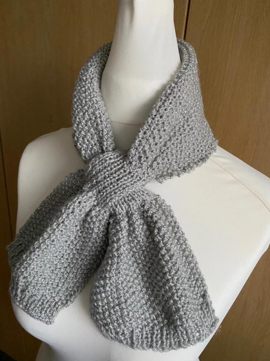Silver neck scarf clearance