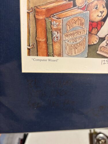 Pocket Dragons Real Musgrave LE1500 Signed Printed Matted Computer Wizard RARE M - Picture 4 of 7