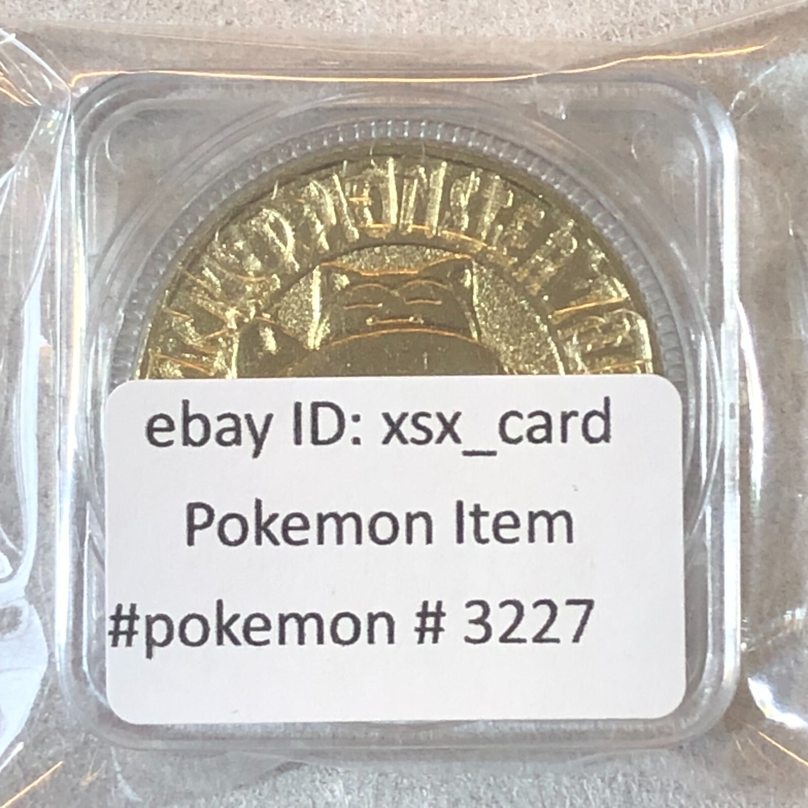 Pokemon Bandai Metal Battle Gold Coin Medal - Nintendo - Snorlax Unused #3227