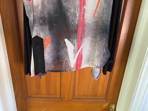 Naya transparente Tunika Top Gr.1 asymmetrisch Art to Wear Chiffon Lagenlook NAW19179 - Bild 3 von 10