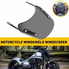 Motorcycle ABS Smoked Universal Windshield For 5-7" Round Headlight Kawasaki UK