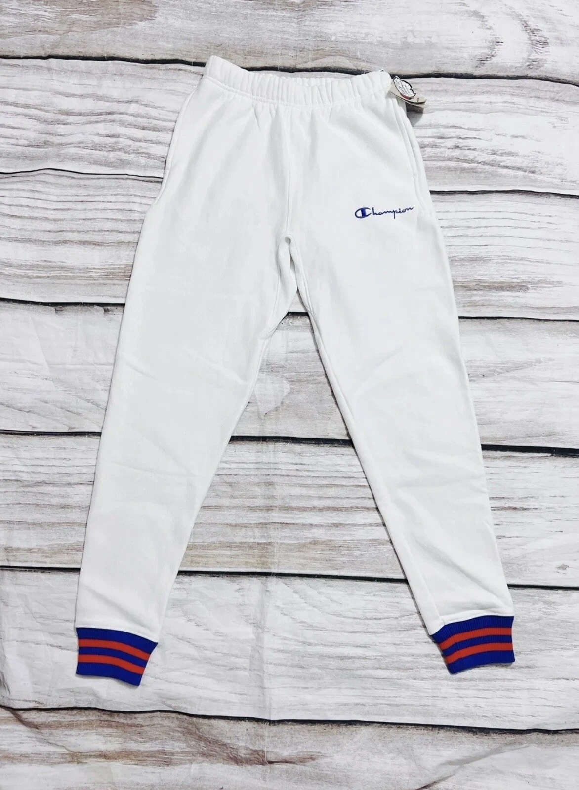 Champion Man SZ XLarge Reverse Weave Jogger White NWT (B1)
