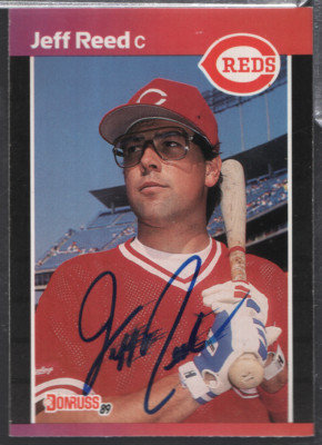 Jeff Reed Reds Autographed 1988 Leaf Donruss #469 w/COA 101923NPCD331 ...