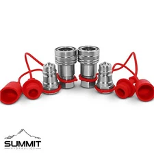 1/2" Ag Hydraulic Quick Connect Couplers Couplings, Poppet Pioneer Style 2 Sets
