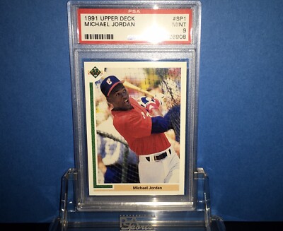 1991 UPPER DECK MICHAEL JORDAN BASEBALL ROOKIE CARD #SP1 GRADED