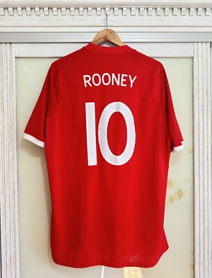 England Rooney 2010 Soccer Jersey South Africa World Cup Shirt