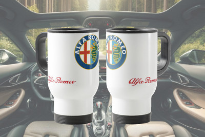 Alfa Romeo Travel Auto/Van Becher Edelstahl mit Deckel 450ml