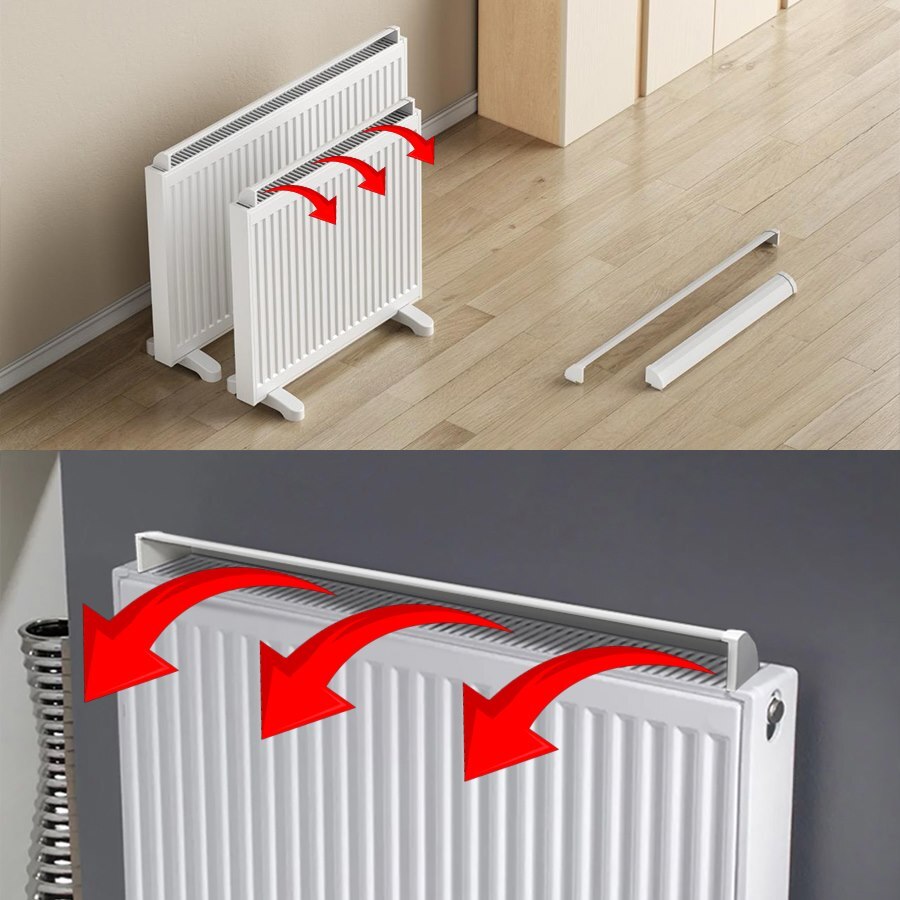 Economiser Electric Radiators Adaptateur De Débit D'air Déviateur