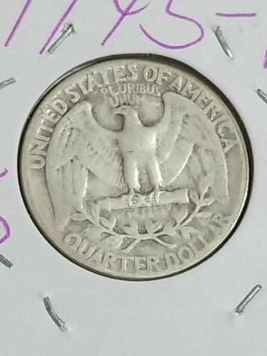 1945 P #5 Washington Quarter 90% Silver - Picture 5 of 6