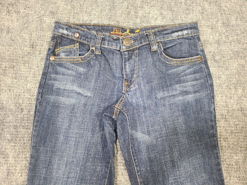 Bu From Malibu Jeans Womens 28 Blue Denim 90s Y2K Skater Punk Grunge Flared Leg - Picture 3 of 17