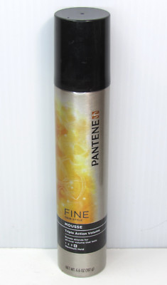 Pantene Pro-V Fine Hair Style TRIPLE ACTION VOLUME MOUSSE #4 Maximum Hold 6.6 oz