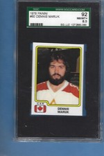 1979 PANINI ICE HOCKEY STICKER #60 Dennis Maruk SGC 8.5 NM/MINT+ SHARP+
