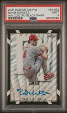 2021 Perfect Game AUTO Black Wave 3/5 NOAH SCHULTZ Chicago White Sox PSA 9
