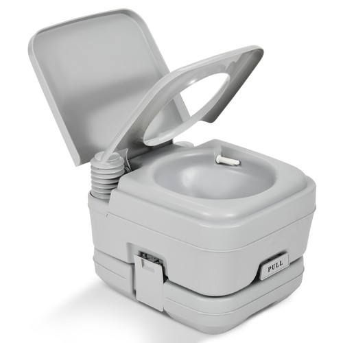 Portable Toilet 2.6 Gallon 10L Flush Travel Camping Outdoor Indoor Commode Potty - Picture 11 of 13