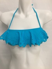 SEAFOLLY GIRLS SUMMER CAMP MINI TUBE BIKINI SWIM TOP ONLY BLUE SIZE 12 NEW 38