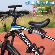 Bike Front Mounted Child Seat Kids Top Tube Bicycle Detachable Child Armrest