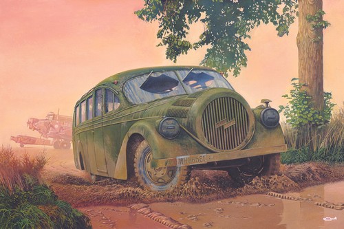 Roden 823 - 1/35 - Opel Blitzbus Ludewig "Aero". Plastic model kit - Picture 4 of 4
