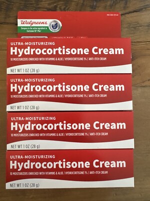 4 Hydrocortisone Moisturizing Anti-Itch Cream 1oz Max Strength Walgreens 11/25