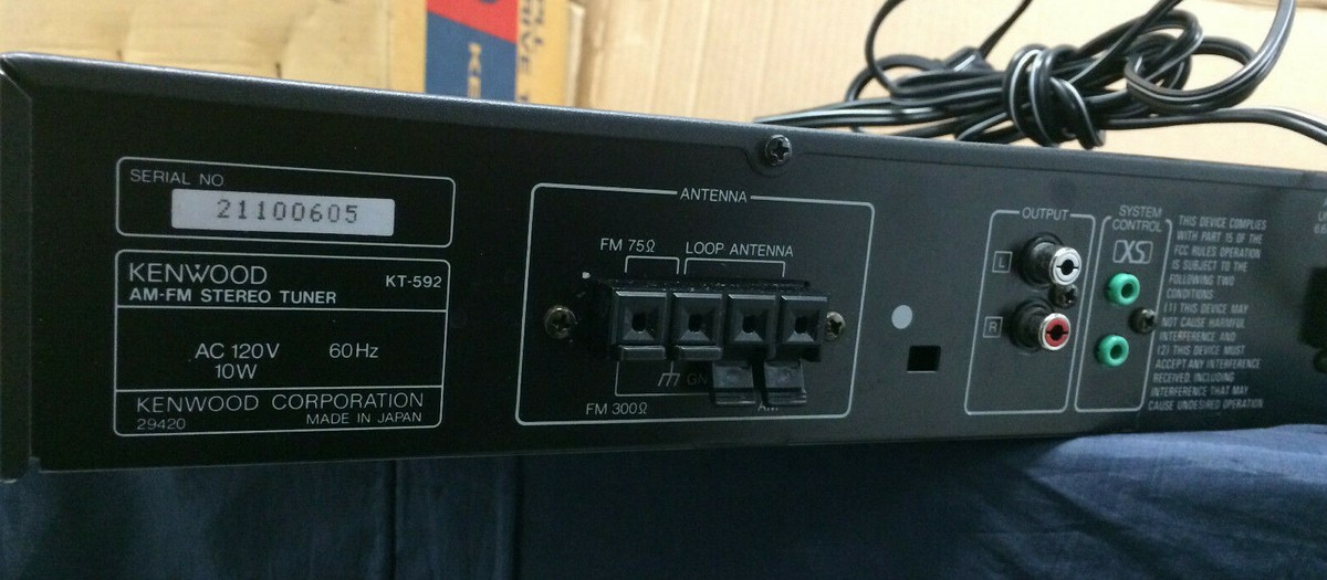Kenwood KT-592 AM/FM Stereo Tuner | eBay