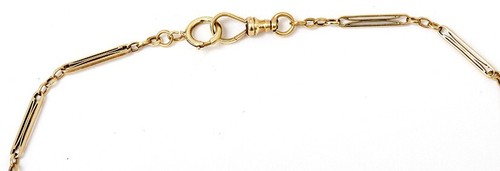 Vintage Antique 14k Yellow Gold 15-inch Pocket Watch Chain item# 93874-10.3G - 第 2/3 張圖片