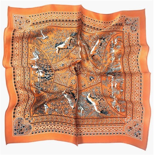 "Bufanda cuadrada de seda 100 % pura para mujer pañuelo de seda 21""x21" - Imagen 14 de 22