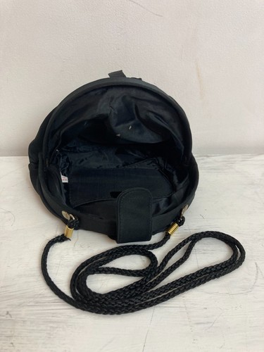 Bolso Bandolera de Tela Vintage Forma Negro Años 80 Ocasión Todos los Días - Imagen 6 de 8