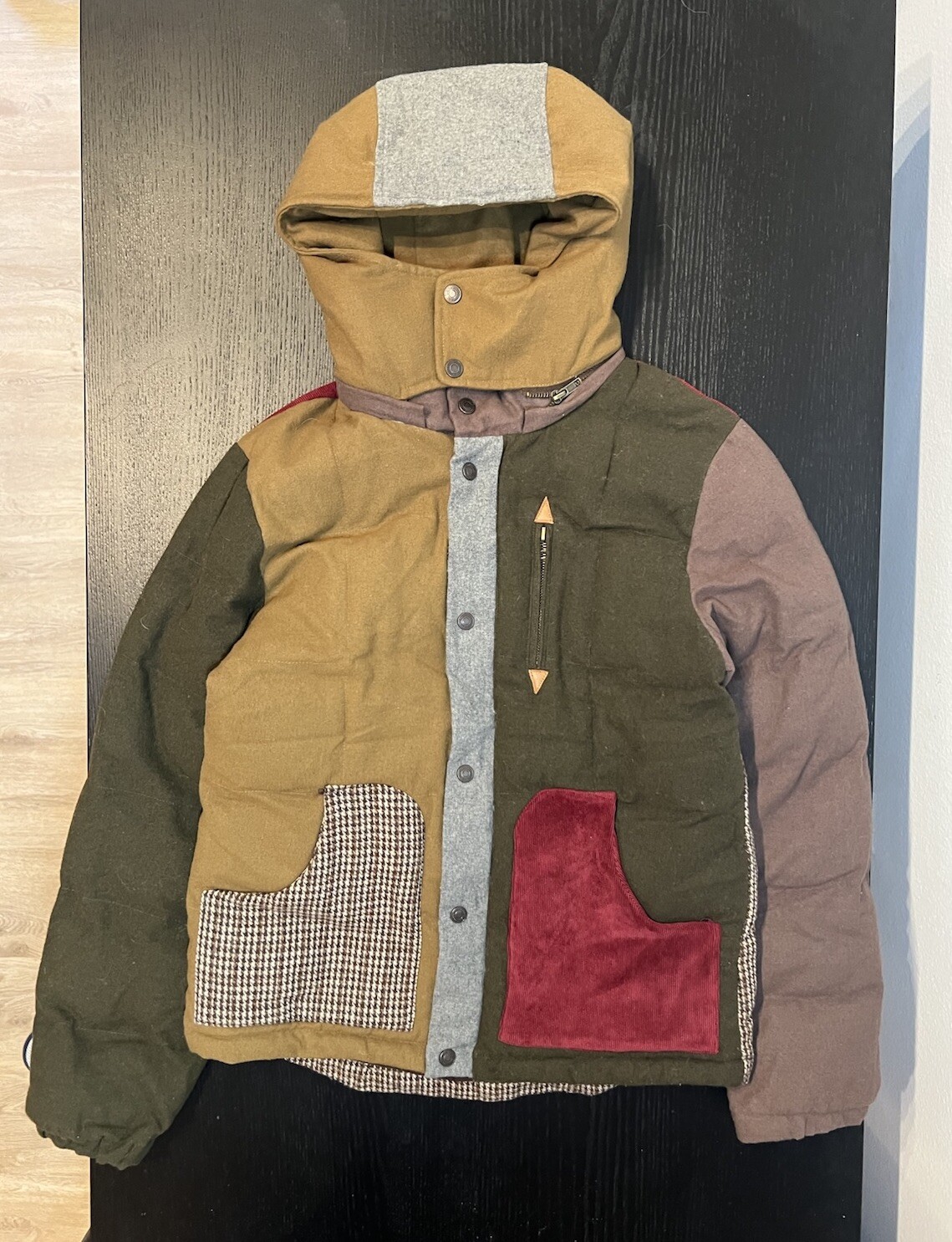 Corisco Wool Corduroy Patchwork Jacket Vintage Ja… - image 2