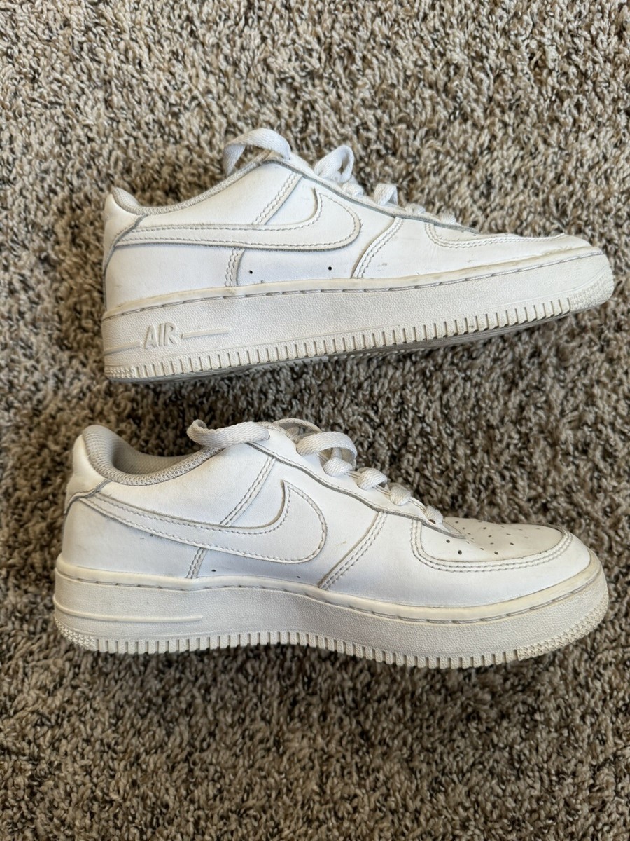 Size 4.5 (GS) - Nike Air Force 1 LE Low Triple White | eBay