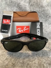 Ray-Ban RB2132 New Wayfarer Color Mix Sunglasses - Black/Green Classics G-15