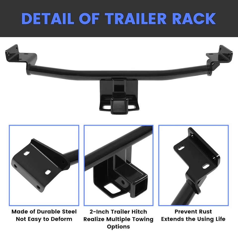 Fits Hyundai Tucson 2016-2021 Trailer Hitch Class 3 Receiver 2" Excluding Night Foto 4 de 4