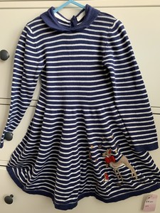 girls navy christmas dress