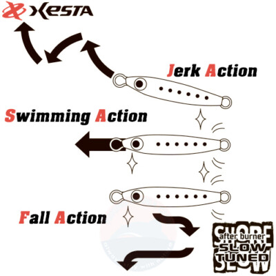 Xesta After Burner Slow Tuned – Jig Métal 40g 78mm – Pêche Mer Et Eau Douce