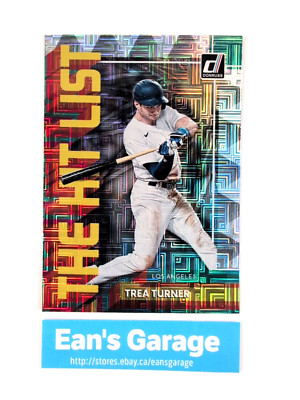 2022 Panini Donruss Baseball Trea Turner The Hit List Vector foil Insert THL-1